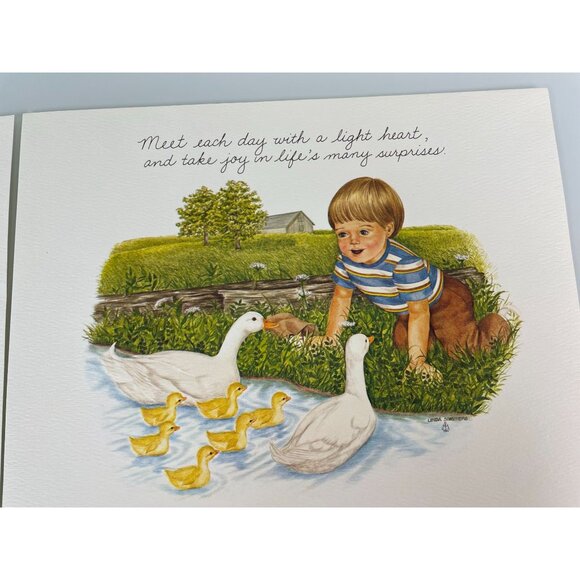 Vintage Set of 4 Linda Sommers Embossed Art Prints 10x8 Quotes, Inspirational - Picture 8 of 15